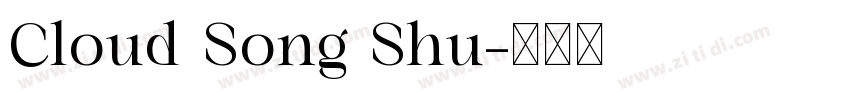 Cloud Song Shu字体转换